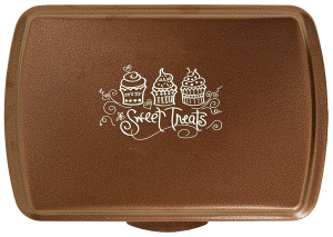 9x13 inch Aluminum Cake Pan with Lid–Hammered Metal